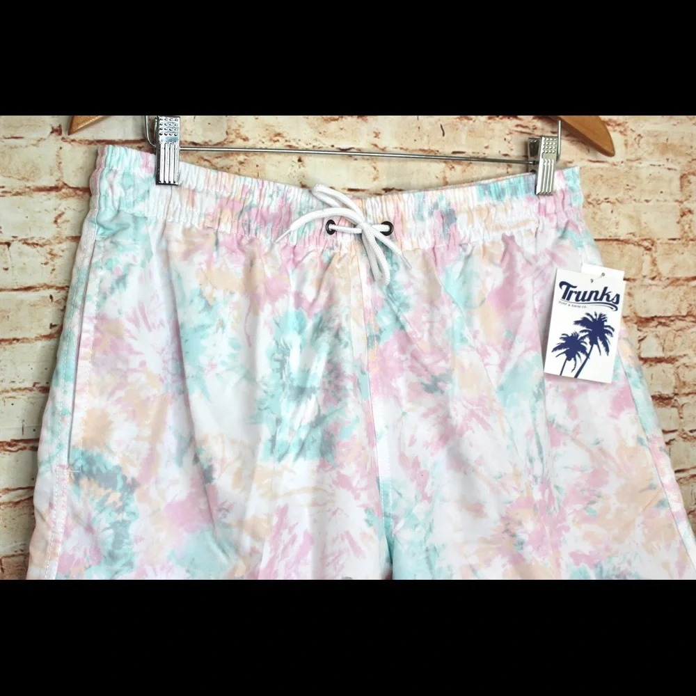 Trunks | Pastel Water Paint Tie Dye Board Shorts